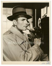 3k140 CAT PEOPLE 8x10.25 still '42 great close up of Kent Smithtalking on payphone!