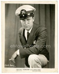 3k172 CORSAIR 8x10.25 still '31 great portrait of Chester Morris with sailor cap & cigarette!