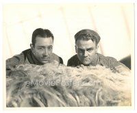 3k229 EACH DAWN I DIE 8.25x10 still '39 great moody c/u of prisoners James Cagney & George Raft!