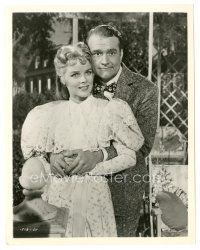 3k259 EXCUSE MY DUST 8x10.25 still '51 romantic close up of Red Skelton & pretty Sally Forrest!