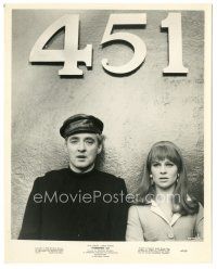 3k262 FAHRENHEIT 451 8x10 still '67 Julie Christie & Oskar Werner by logo, Ray Bradbury, Truffaut!