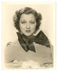 3k290 FRANCES DRAKE 8x10.25 still '34 great head & shoulders portrait with her hands clasped!