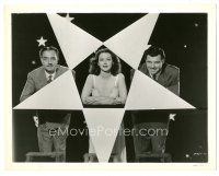 3k371 HEAVENLY BODY candid 8x10.25 still '44 Hedy Lamarr with William Powell & James Craig in star!