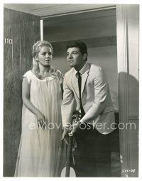 3k412 I'LL TAKE SWEDEN 7.25x8.25 still '65 Tuesday Weld in nightgown by Frankie Avalon w/ guitar!