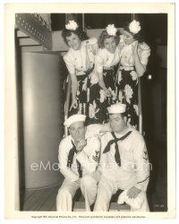 3k414 IN THE NAVY 8x10.25 still '41 sailors Bud Abbot & Lou Costello with The Andrews Sisters!
