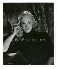 3k438 JAN STERLING 8.25x10 still '55 great seated portrait of the sexy blonde from 1984!