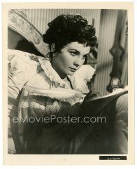 3k454 JEAN SIMMONS 8x10 still '54 close up with short hair in bed wearing nightgown from Desiree!