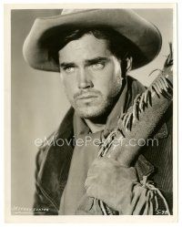 3k459 JEFFREY HUNTER 8x10.25 still '56 close up of the star in cowboy outfit from The Searchers!