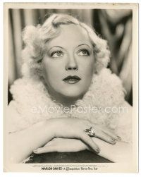 3k568 MARION DAVIES 8x10 still '35 portrait with hands clasped w/ diamond ring from Page Miss Glory!