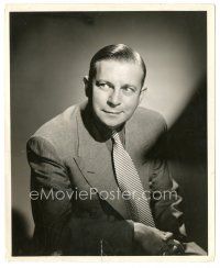 3k572 MARK HELLINGER 8x10 still '40s cool portrait of the famous writer/producer by Bert Six!