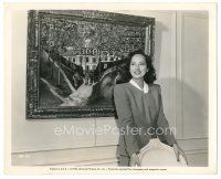 3k607 MERLE OBERON 8x10 still '46 standing by painting by French artist Maurice Utrillo!