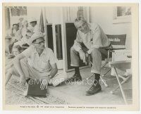 3k617 MISFITS candid 8x10.25 still '61 John Huston smiling on the set by writer Arthur Miller!