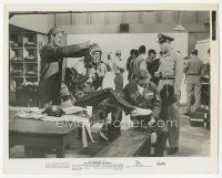 3k659 ON THE THRESHOLD OF SPACE 8x10.25 still '56 Guy Madison suiting up as Martin Milner watches!