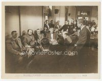 3k662 ON THE WATERFRONT 8x10.25 still '54 Lee J. Cobb & his tough crew at the hearings, Elia Kazan