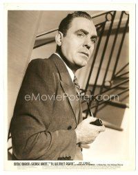 3k907 TIL WE MEET AGAIN 8x10 still '40 great close up of Pat O'Brien in suit holding pipe!