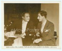 3k914 TOAST OF NEW YORK candid 8x10 still '37 Edward Arnold between scenes with Anton Walbrook!