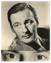 3k915 TOM CONWAY 7.25x9 still '42 cool split image of portrait & super close up of his eyes!