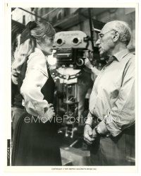 3k922 TRAVELS WITH MY AUNT candid 8x10.25 still '72 director George Cukor & Maggie Smith by camera!