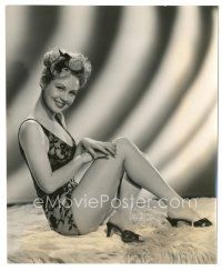 3k949 VIRGINIA MAYO 7.5x9 still '44 sexy portrait in skimpy lace outfit from Princess & the Pirate