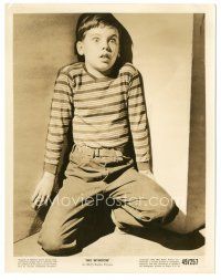 3k986 WINDOW 8x10.25 still '49 close up of terrified Bobby Driscoll backed into a corner!