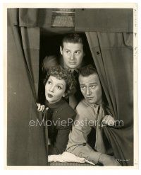 3k988 WITHOUT RESERVATIONS 8.25x10 still '46 John Wayne, Colbert & DeFore in lower berth by Miehle