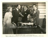 3k995 YOU CAN'T BEAT LOVE 7.75x10 still '37 Joan Fontaine & Preston Foster talk to 2 men by radio!