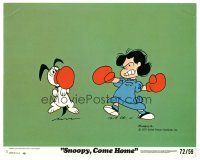 3k825 SNOOPY COME HOME 8x10 mini LC #3 '72 great Charles M. Schulz art of Snoopy boxing with Lucy!