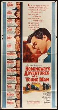 3m164 ADVENTURES OF A YOUNG MAN 3sh '62 Hemingway, headshots of all stars including Paul Newman!