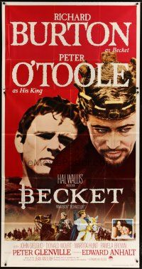 3m190 BECKET 3sh '64 Richard Burton in the title role, Peter O'Toole as his king!