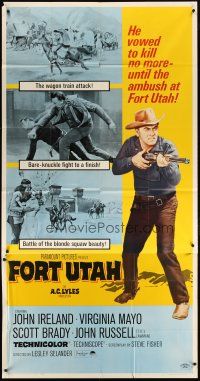 3m301 FORT UTAH 3sh '66 John Ireland vowed to kill no more until the ambush at Fort Utah!