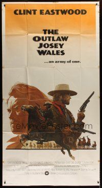 3m468 OUTLAW JOSEY WALES int'l 3sh '76 Clint Eastwood is an army of one, best different art!