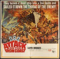 3m010 ATTACK ON THE IRON COAST 6sh '68 Lloyd Bridges turned a dead ship into a live bomb!