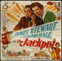 3m070 JACKPOT 6sh '50 James Stewart wins a radio show contest, but can't afford the prize!