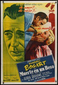 3m655 IN A LONELY PLACE Argentinean R1950s art of Humphrey Bogart & Gloria Grahame, Nicholas Ray