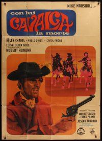 3m869 DEATH RIDES ALONG Italian 1p '67 Giuseppe Vari's Con lui cavalca la morte, spaghetti western!