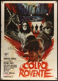3m982 SYNDICATE: A DEATH IN THE FAMILY Italian 1p '70 Piero Zuffi's Colpo Rovente, wild montage!