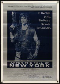 3p025 AFTER THE FALL OF NEW YORK 1sh '84 mankind will prevail if it can survive the year 2019!