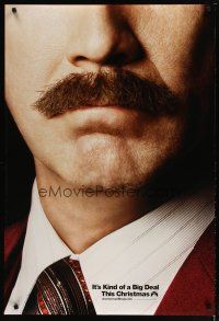 3p041 ANCHORMAN: THE LEGEND CONTINUES teaser DS 1sh '13 great close-up of Will Ferrell's 'stache!