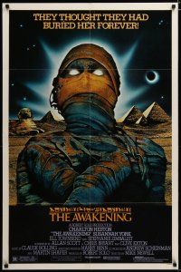 3r157 AWAKENING 1sh '80 Charlton Heston, Egypt, they thought they had buried her forever!