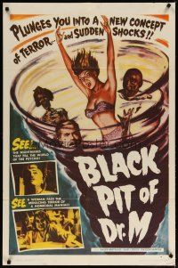 3r173 BLACK PIT OF DR. M 1sh '61 plunges you into a new concept of terror and sudden shocks!