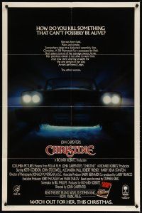 3r207 CHRISTINE advance 1sh '83 written by Stephen King, directed by John Carpenter, killer car!