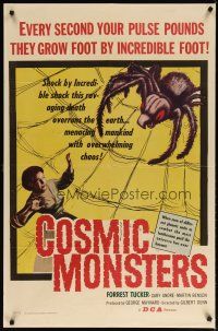 3r216 COSMIC MONSTERS 1sh '58 every second your pulse pounds they grow foot by incredible foot!