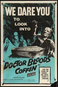 3r244 DOCTOR BLOOD'S COFFIN 1sh '61 can you stand the terror, the awful secret it contains!