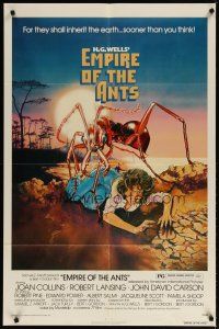 3r260 EMPIRE OF THE ANTS 1sh '77 H.G. Wells, great Drew Struzan art of monster attacking!