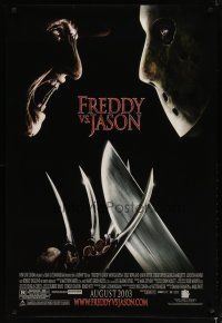 3r079 FREDDY VS JASON advance DS 1sh '03 cool image of horror icons, the ultimate battle!
