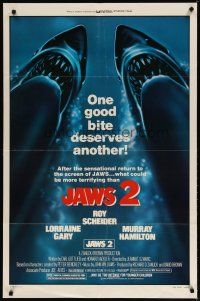 3r339 JAWS 2 1sh R80 one good bite deserves another, what could be more terrifying!