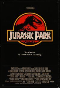 3r091 JURASSIC PARK 1sh '93 Steven Spielberg, Richard Attenborough re-creates dinosaurs!