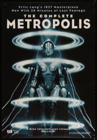 3r099 METROPOLIS 1sh R10 Fritz Lang classic, completely different female robot image!