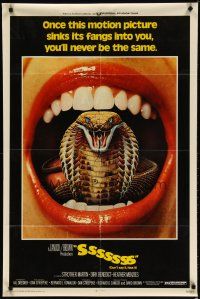 3r432 SSSSSSS 1sh '73 Dirk Benedict, Heather Menzies, image of cobra snake in screaming mouth!