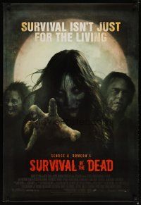3r129 SURVIVAL OF THE DEAD DS 1sh '09 George A. Romero, survival isn't just for the living!